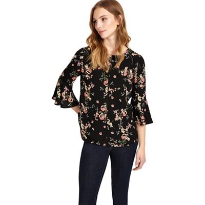 Multi-coloured molly print blouse